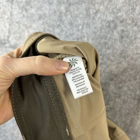 Athleta Skirt Women’s 10 Y2K Sport Khaki Active Zip Up Tennis Golf Tenniscore - Picture 9 of 10